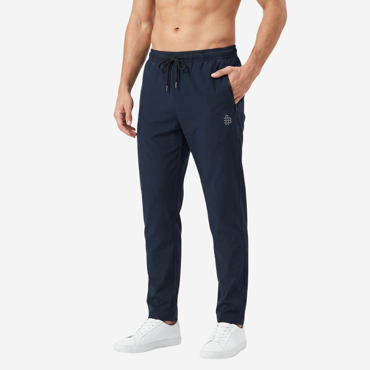 Men's Solid Trackpant- Navy Blue