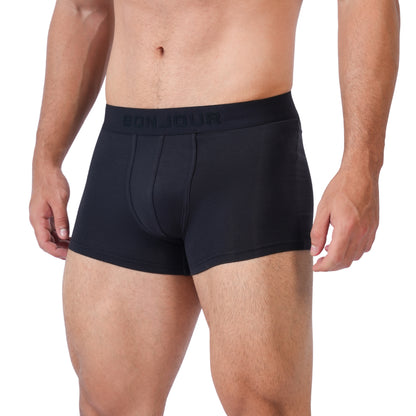 Men’s Bamboo Trunk Ultra Soft, Odour Free - Black (Pack of 1)
