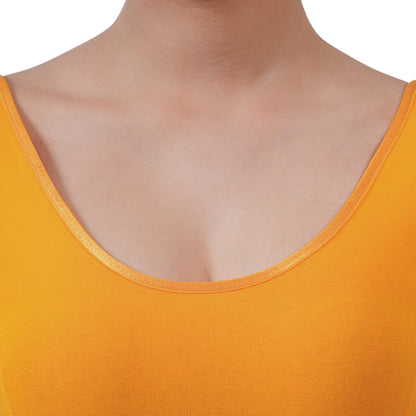Vami Women's Cotton Stretchable Readymade Blouses - Marie gold