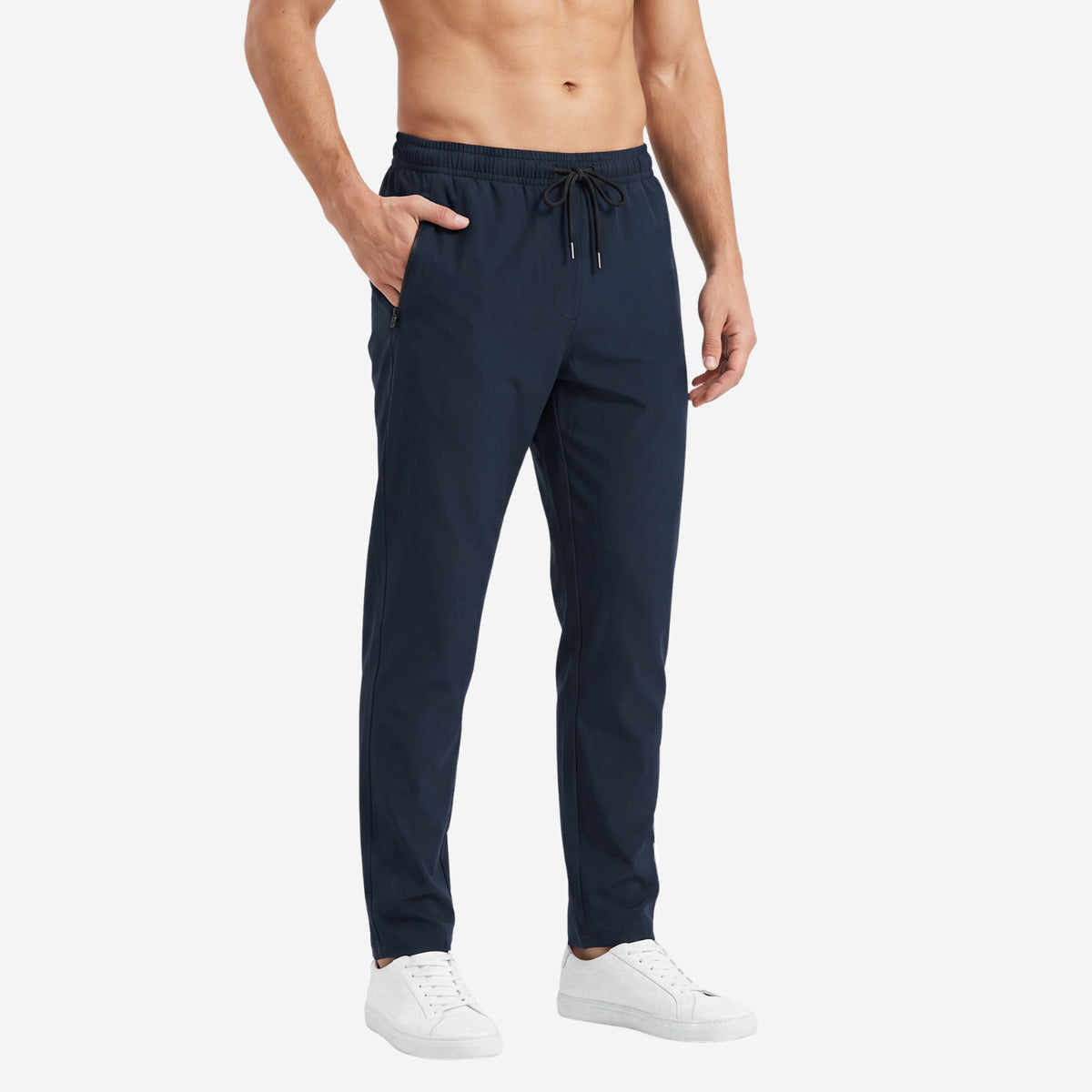Men's Solid Trackpant- Navy Blue
