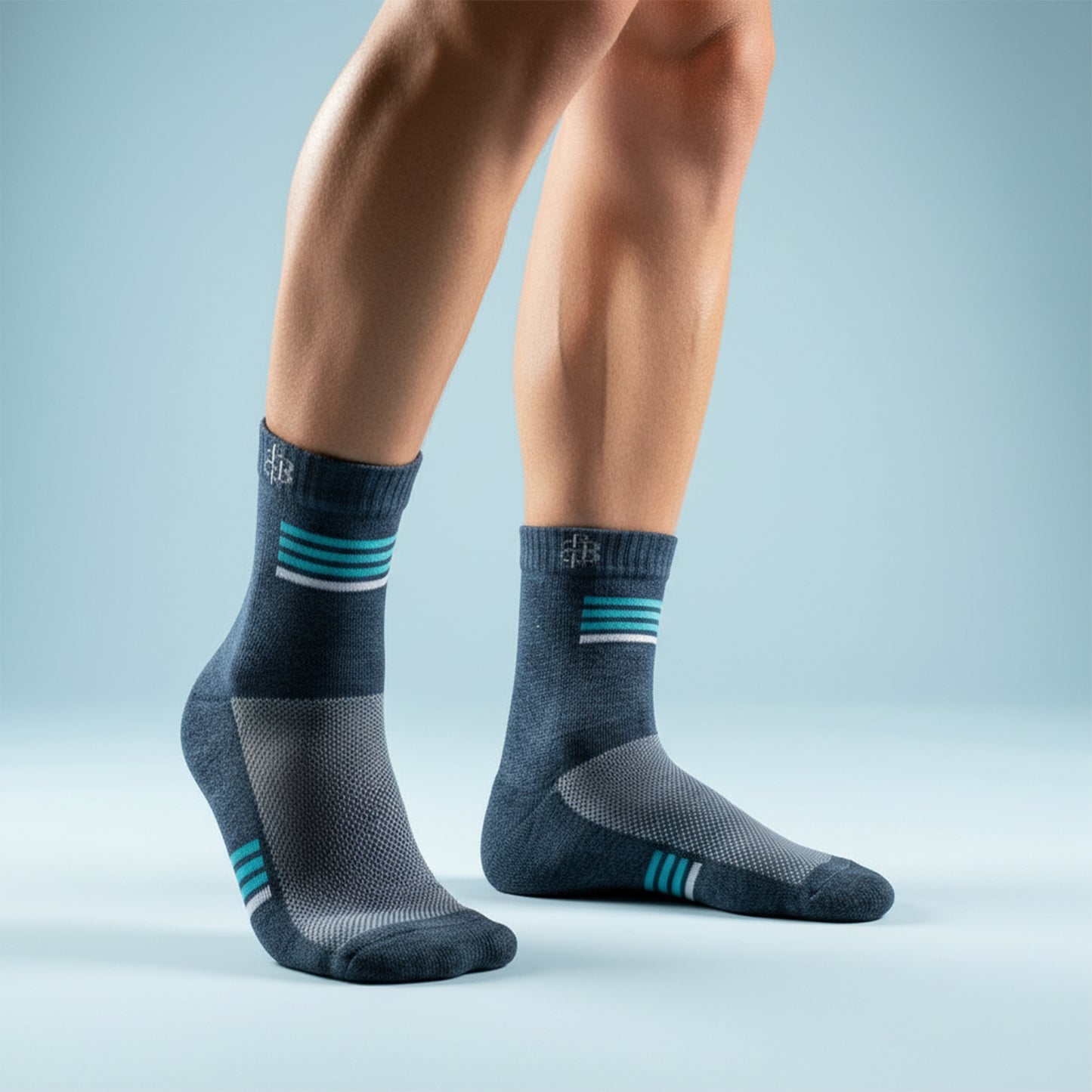 Men Cushioned Ankle Length Athletic Sports Socks -Pack Of 4