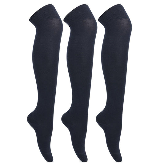 Navy Formal Stockings  For School Girls - Pack of 3