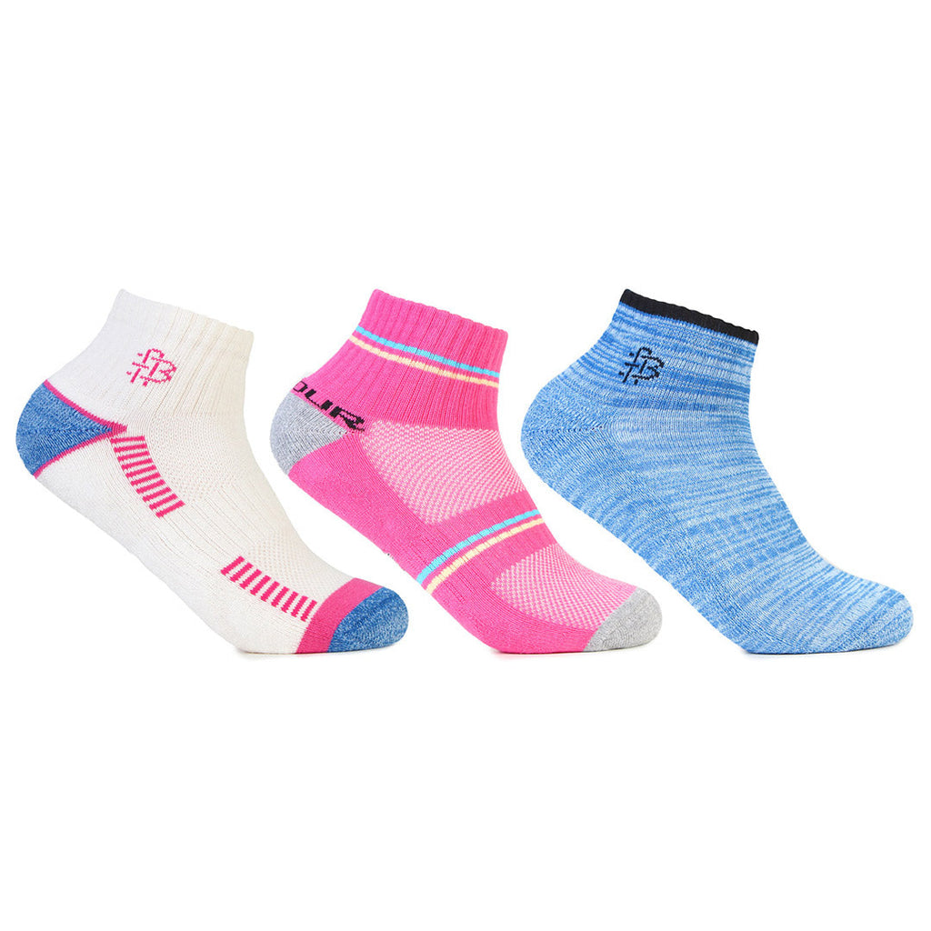 Women Cushioned Ankle Length Sports Socks -Pack Of 3