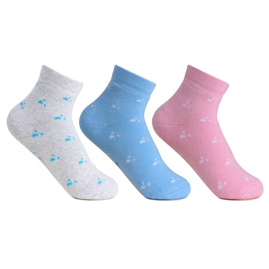 Women Ankle Length Cushioned Sports Socks-Pack Of 3