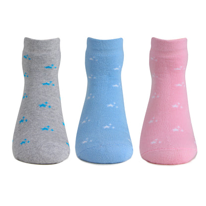 Women Ankle Length Cushioned Sports Socks-Pack Of 3