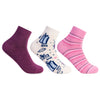 Women's Cotton Ankle Length Fashion Socks - Pack Of 3