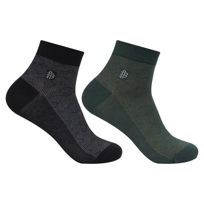 Men’s Geometric Pattern Ankle Socks