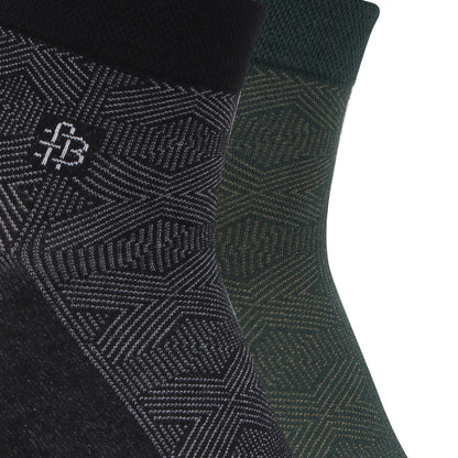 Men’s Geometric Pattern Ankle Socks