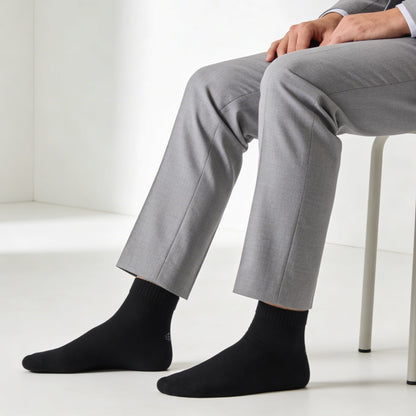 Men Club Class Black Ankle Socks - Pack of 4