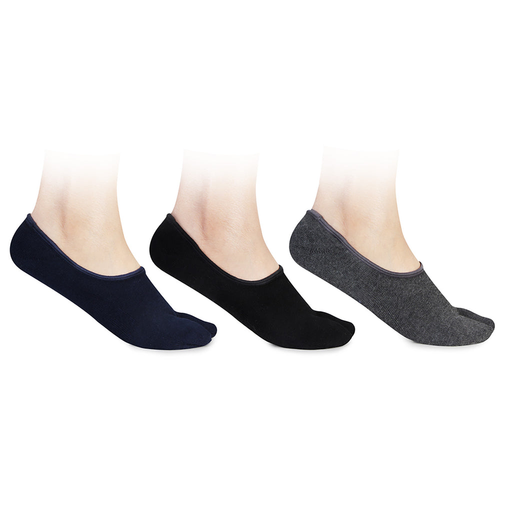Women's Solid Terry Thumb Loafers Socks - Pack Of 3