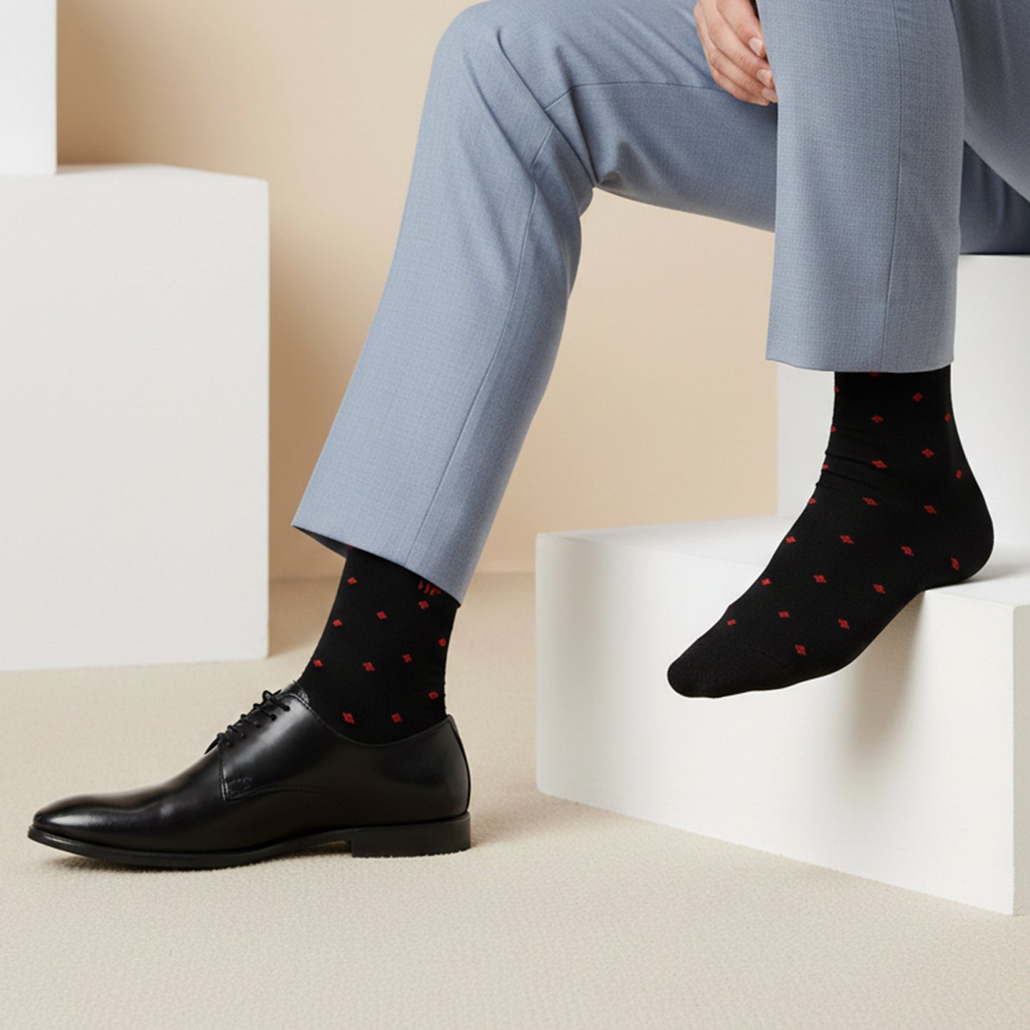 Hush Puppies Men's Multicolored Crew Socks -  Pack of 3