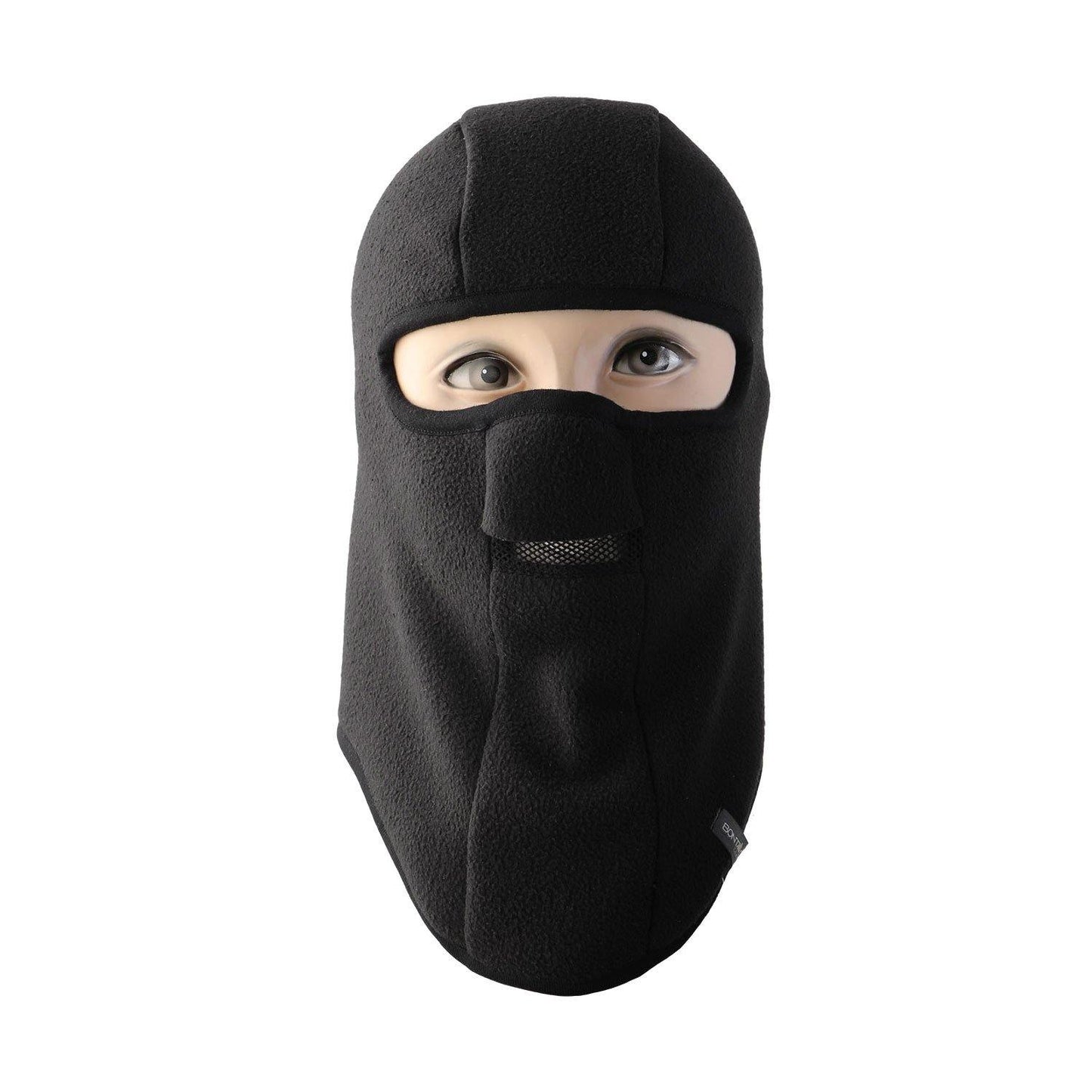 Men's Polar Fleece Balaclava Cap With Mesh (Black)