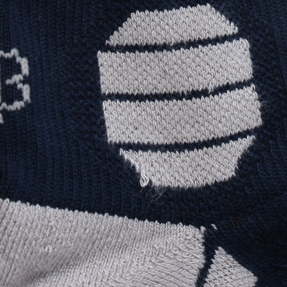Navy Bamboo Compression Socks - Zoom View