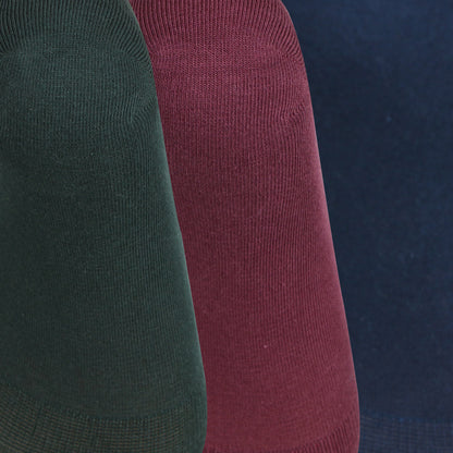 Unisex Solid Low Cut  (Pack of 3)