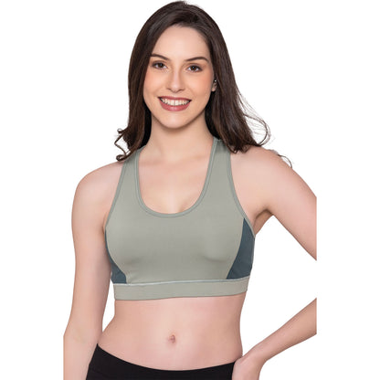 Women's Wirefree Padded Full Coverage Sports Bra - Mint Green