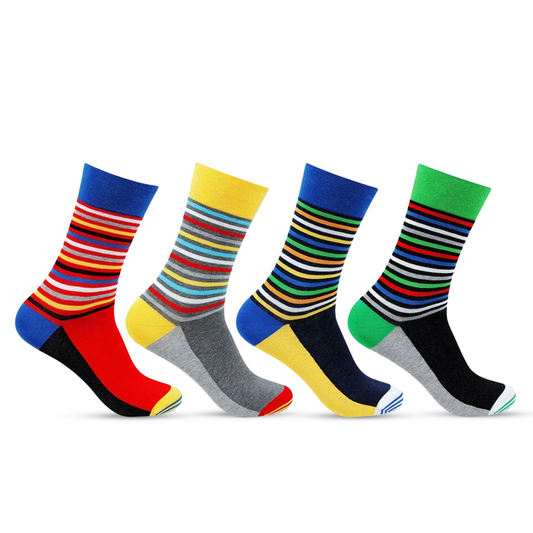 Men Designer Bold socks - Pack of 4