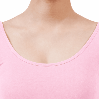 Vami Women's Cotton Stretchable Readymade Blouses - Light Pink