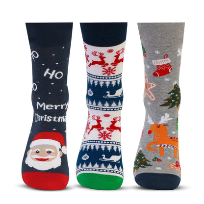 Unisex Christmas Socks for Men & Women - (Pack of 3)