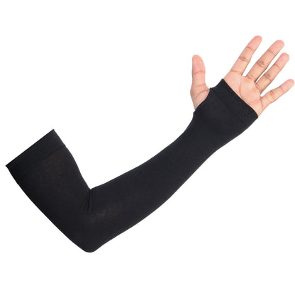 Unisex UV Sun Protection Black/Skin Arm Shield - Pack of 2