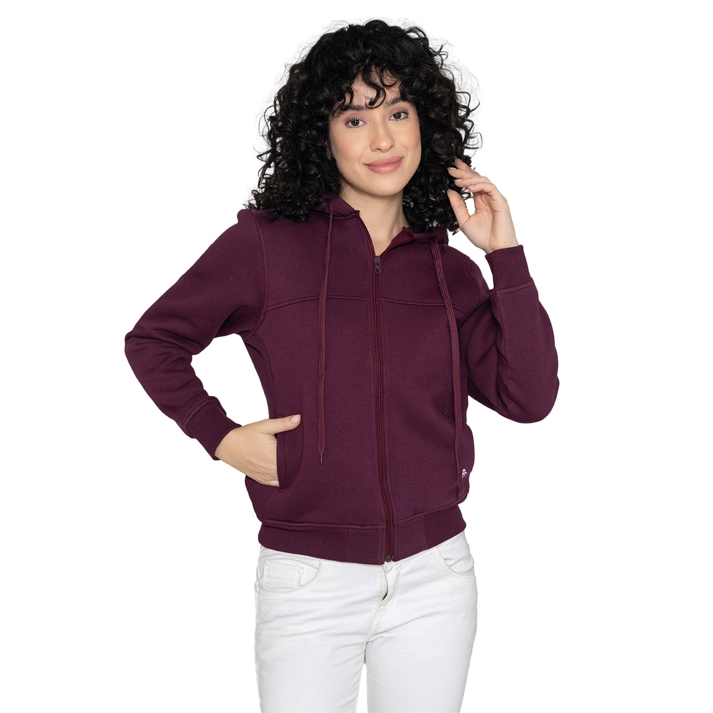 Womens Hoodie Sweat Jacket