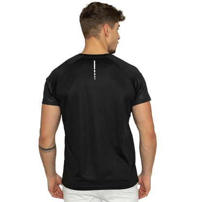 Men Printed Round Neck T-Shirt - Black