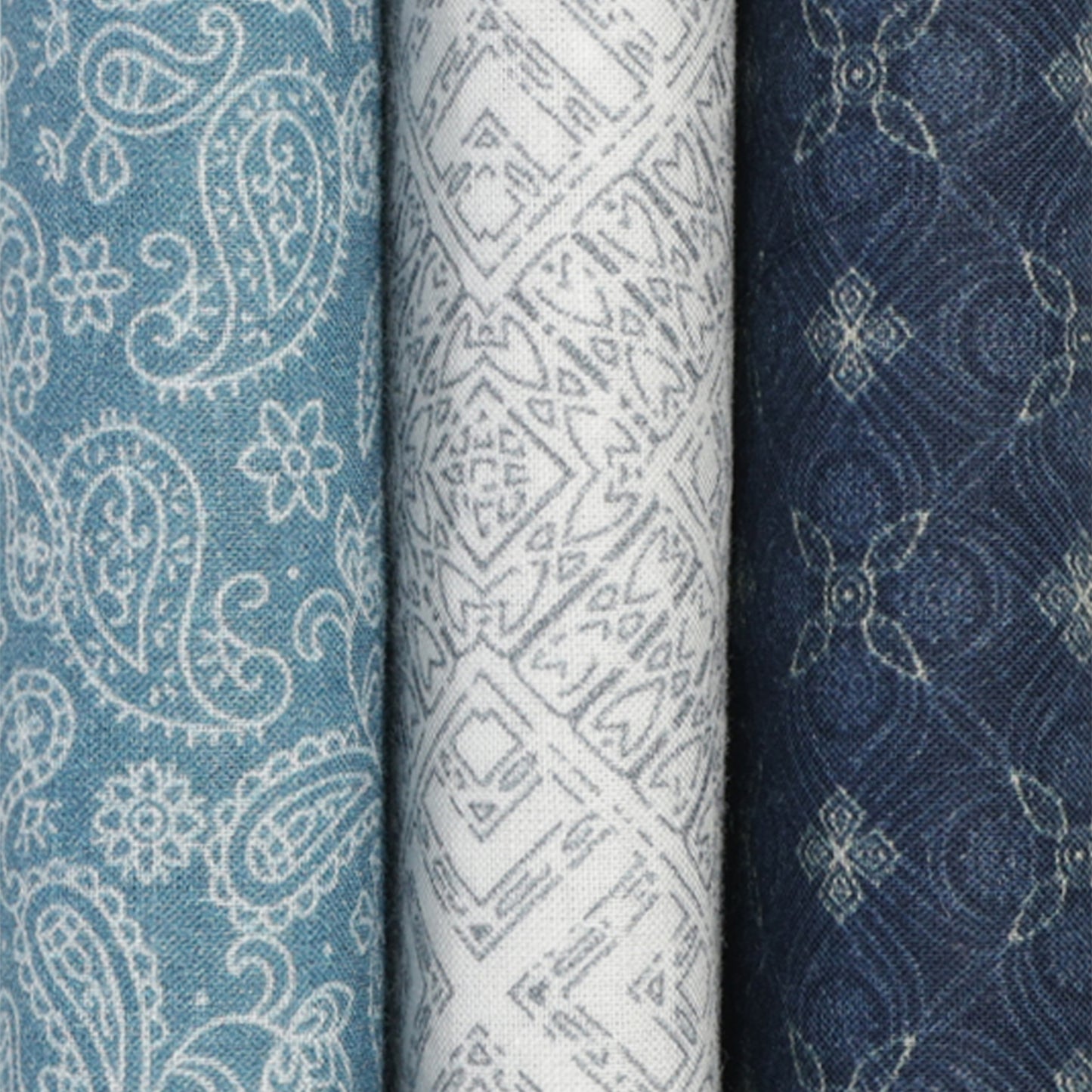 Silcora Men’s Cotton Handkerchiefs Pack of 3 (Color & Print May Vary)