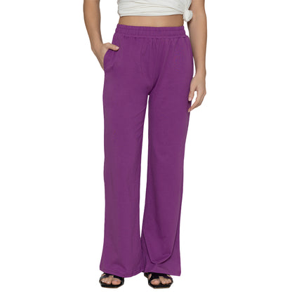 Women Flare Pant - Purple