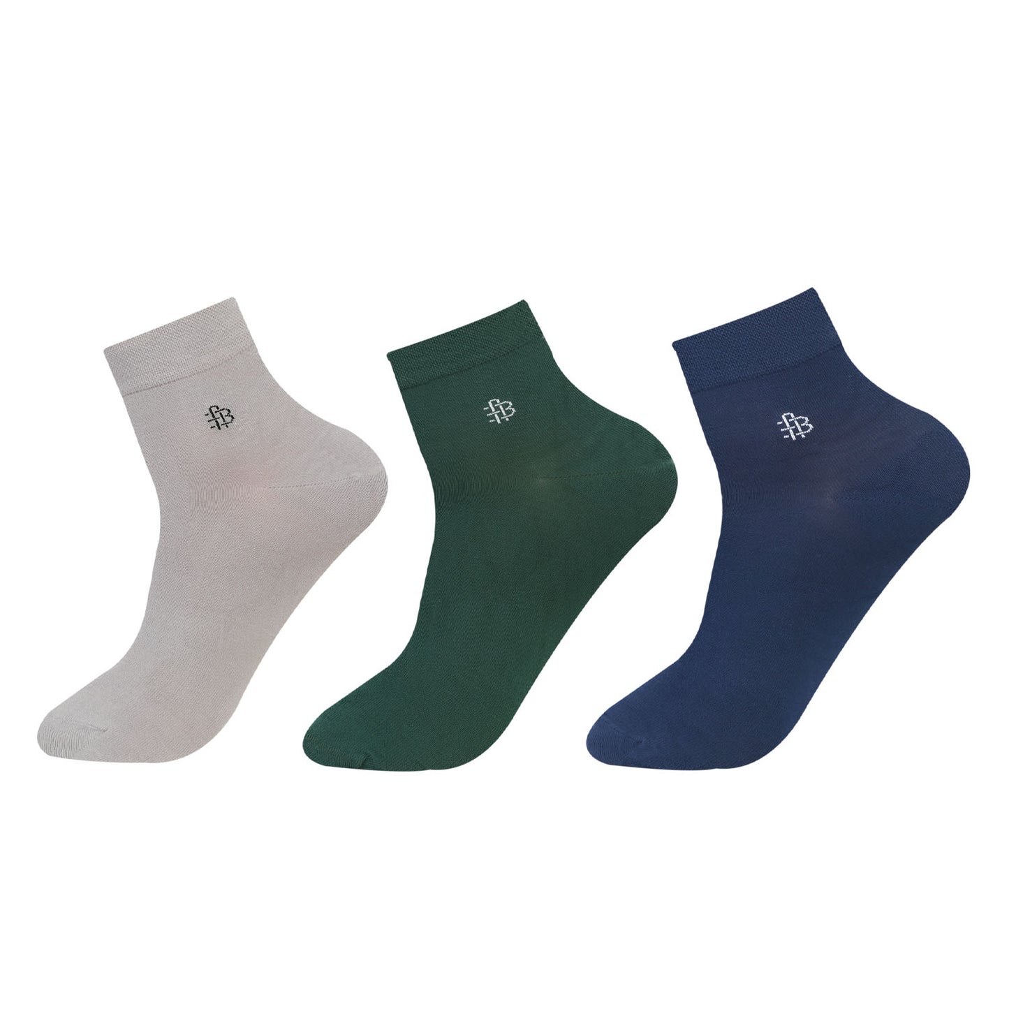 Classic Bamboo Ankle Socks | Assorted - Pack of 3