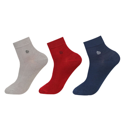 Men's Everyday Bamboo Ankle Socks | Assorted - Pack of 3