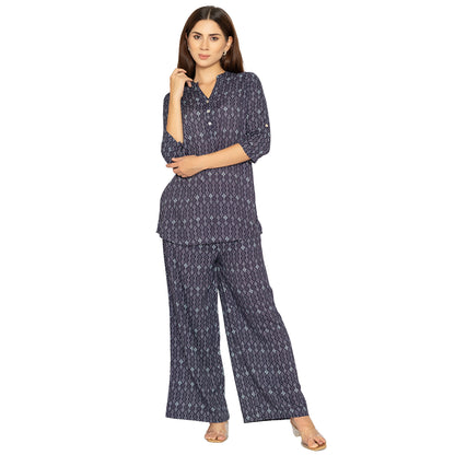 Indigo Printed Palazzo for Women