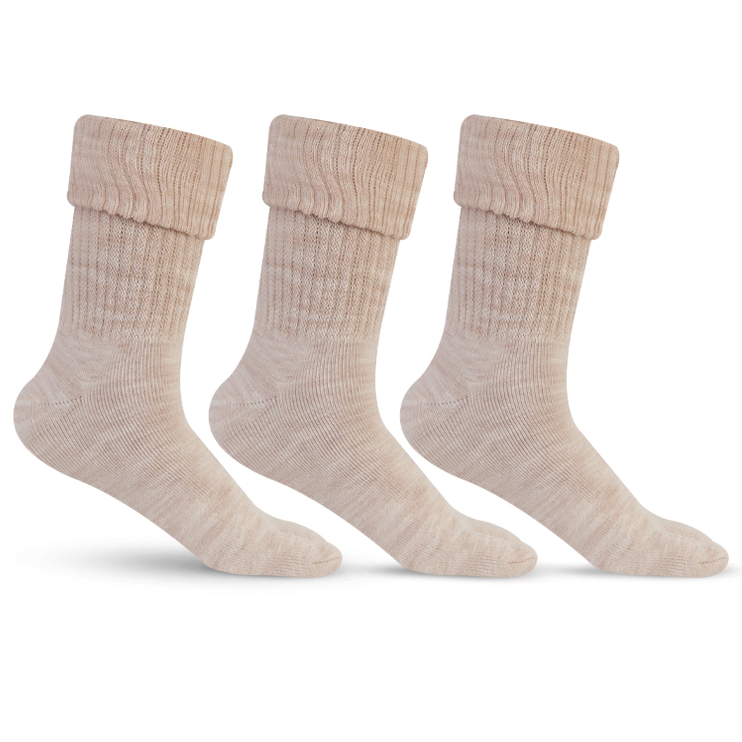 Women's Skin Woolen Thumb Socks -Pack of 3