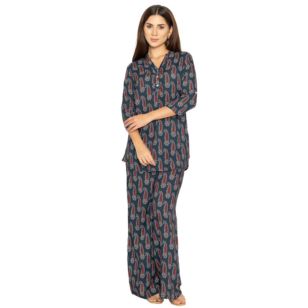 Printed Short Kurti for Women – 3/4th Sleeve Design