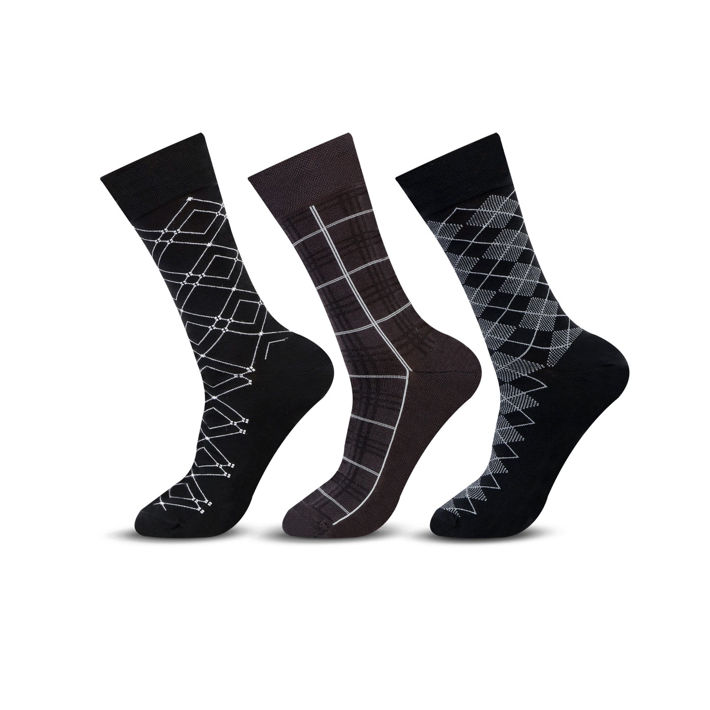 Men Elite Designer Socks - Pack of 3