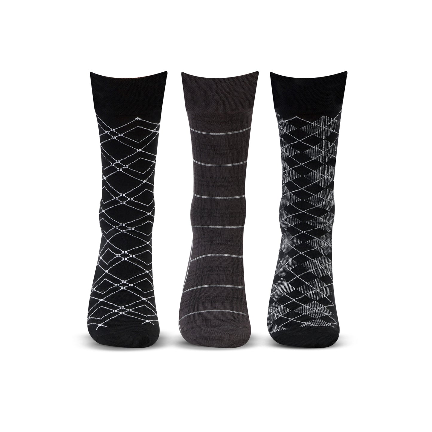 Men Elite Designer Socks - Pack of 3