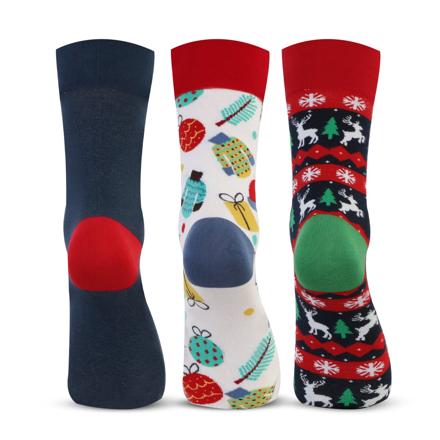 Unisex Christmas Socks for Men & Women - (Pack of 3)