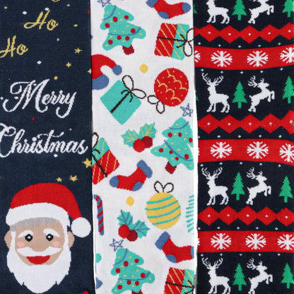 Unisex Christmas Socks for Men & Women - (Pack of 3)