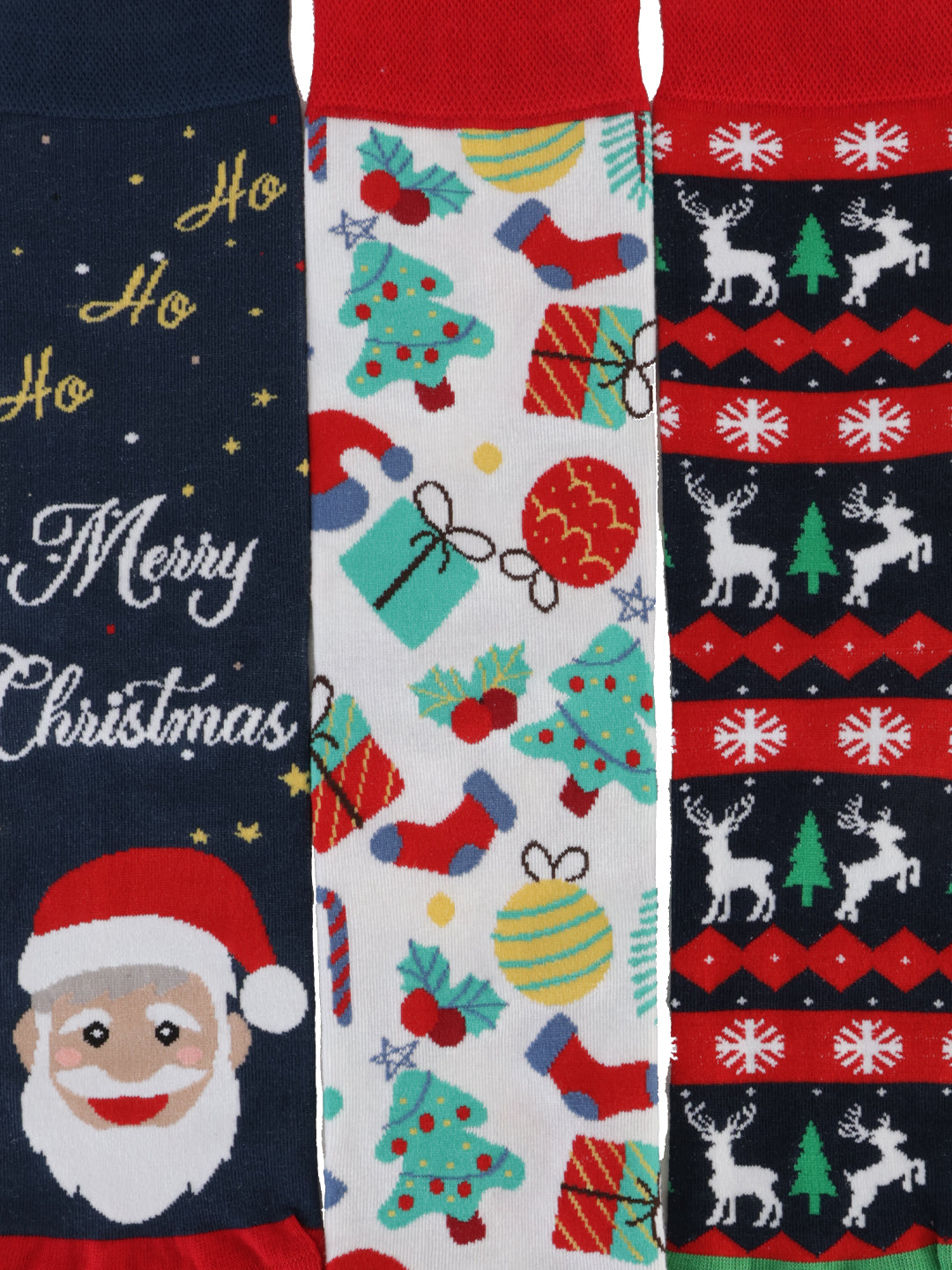 Unisex Christmas Socks for Men & Women - (Pack of 3)