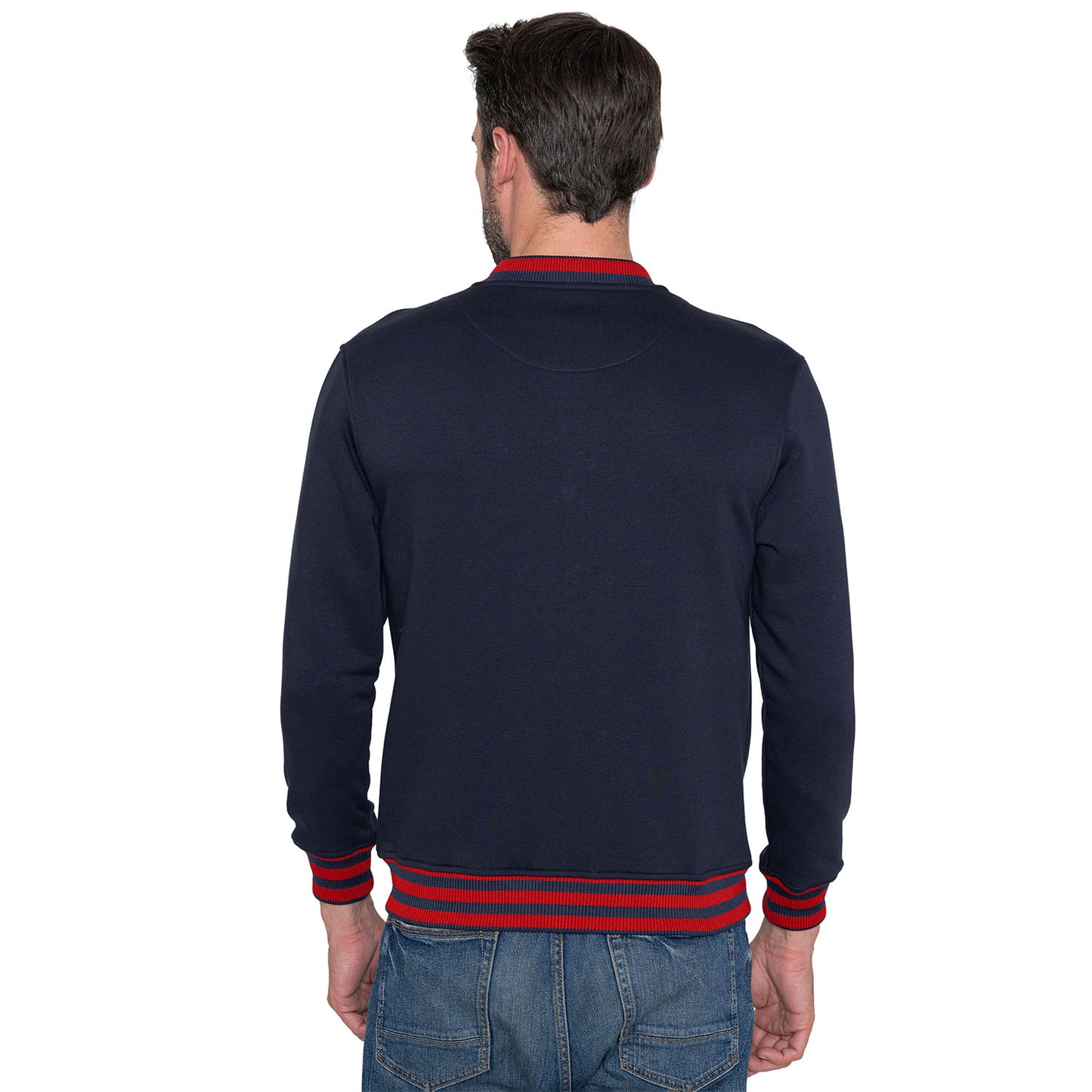 Men's Regular Fit Bomber Jacket - Navy