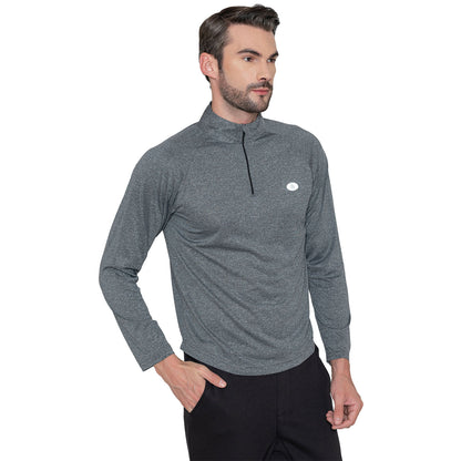 Men's Zip Neck Full Sleeve Regular Fit Sweatshirt