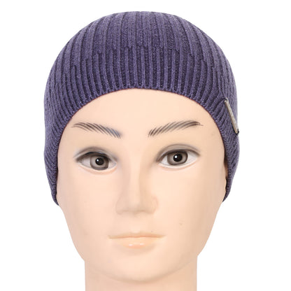 Unisex Woolen Winter Beanie Cap (Lt.Denim)