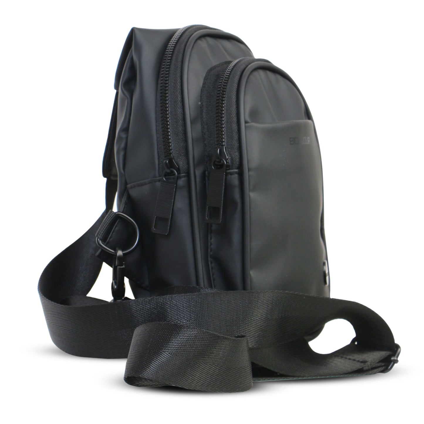 Unisex Cross Body Sling Bag - Black