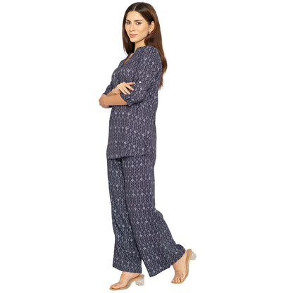 Indigo Printed Palazzo for Women