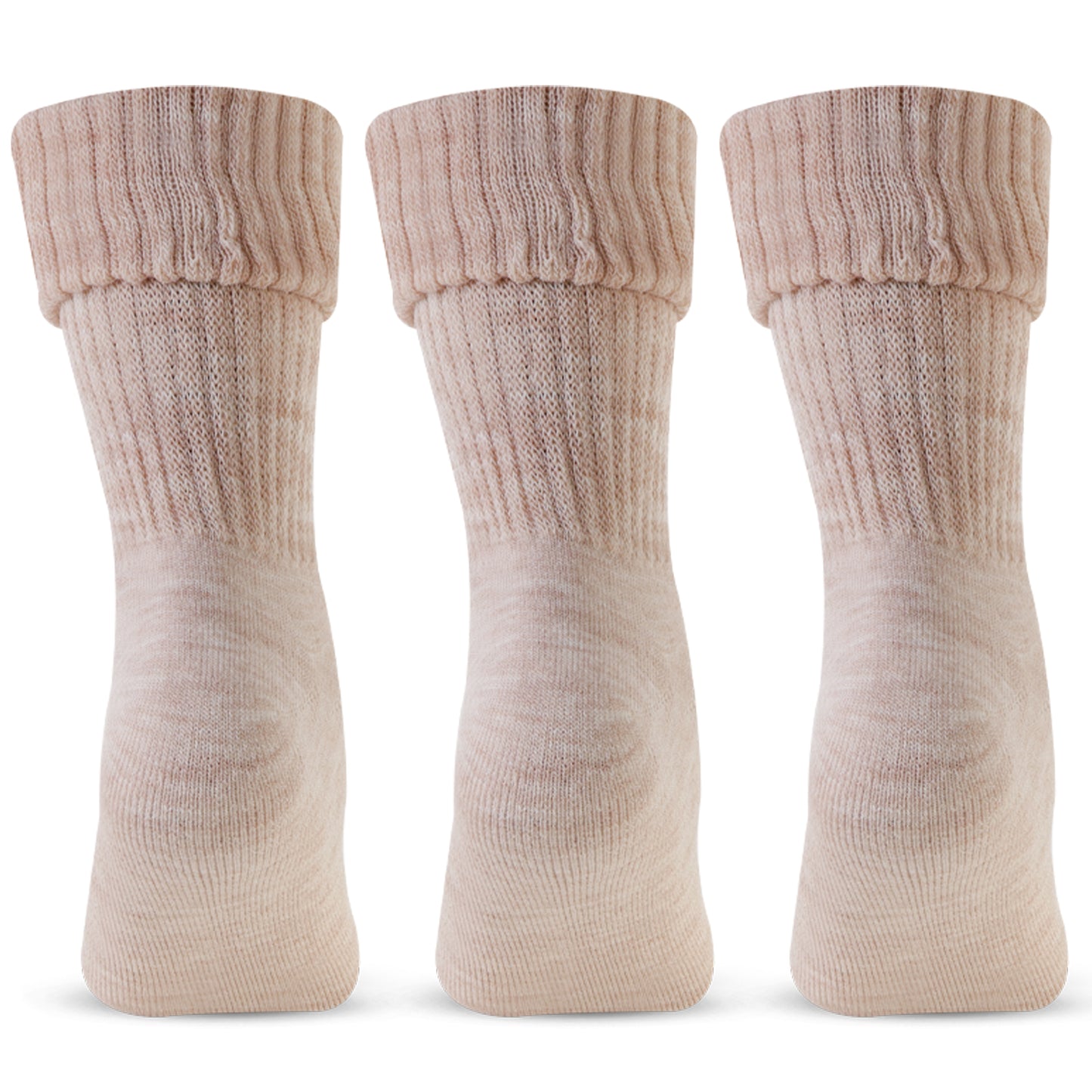 Women's Skin Woolen Thumb Socks -Pack of 3
