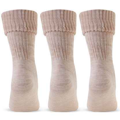 Women's Skin Woolen Thumb Socks -Pack of 3