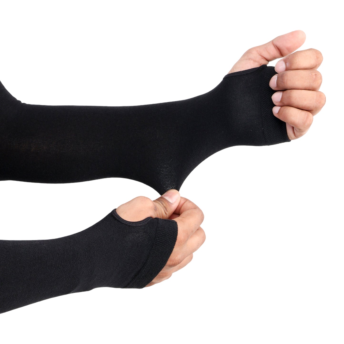 Unisex UV Sun Protection Black Arm Shield - Pack of 2