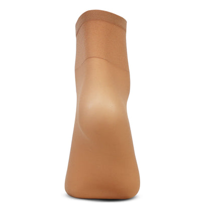 Women's & Girls' Sheer Matte Ankle High Socks (Skin)