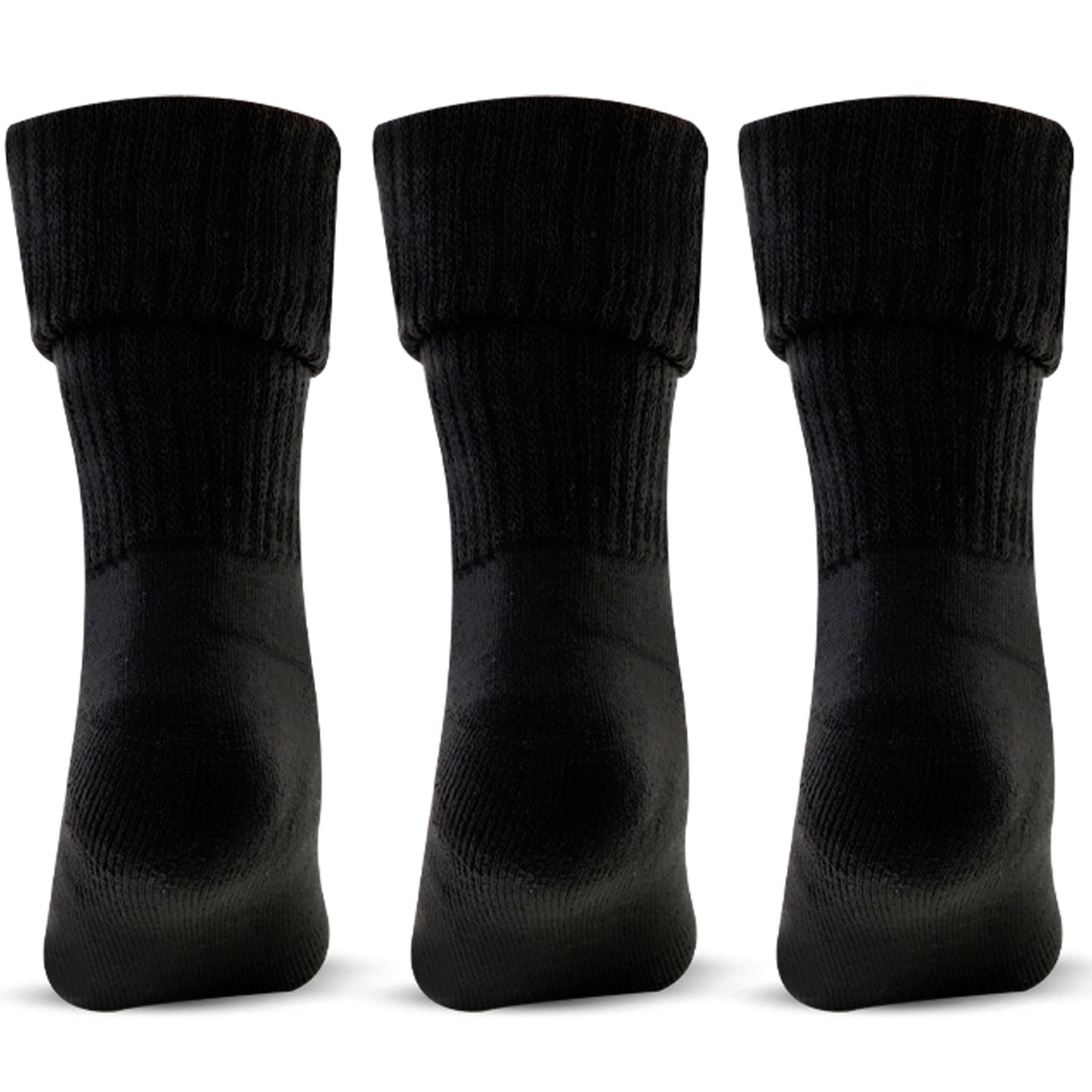 Women's Woolen Thumb Socks (Black) -Pack of 3