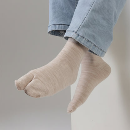 Women's Fine Woolen Thumb Crew Socks - Skin (Pack of 3))