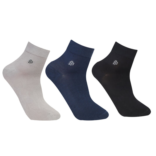 Men's Premium Bamboo Ankle Socks | Assorted - Pack of 3