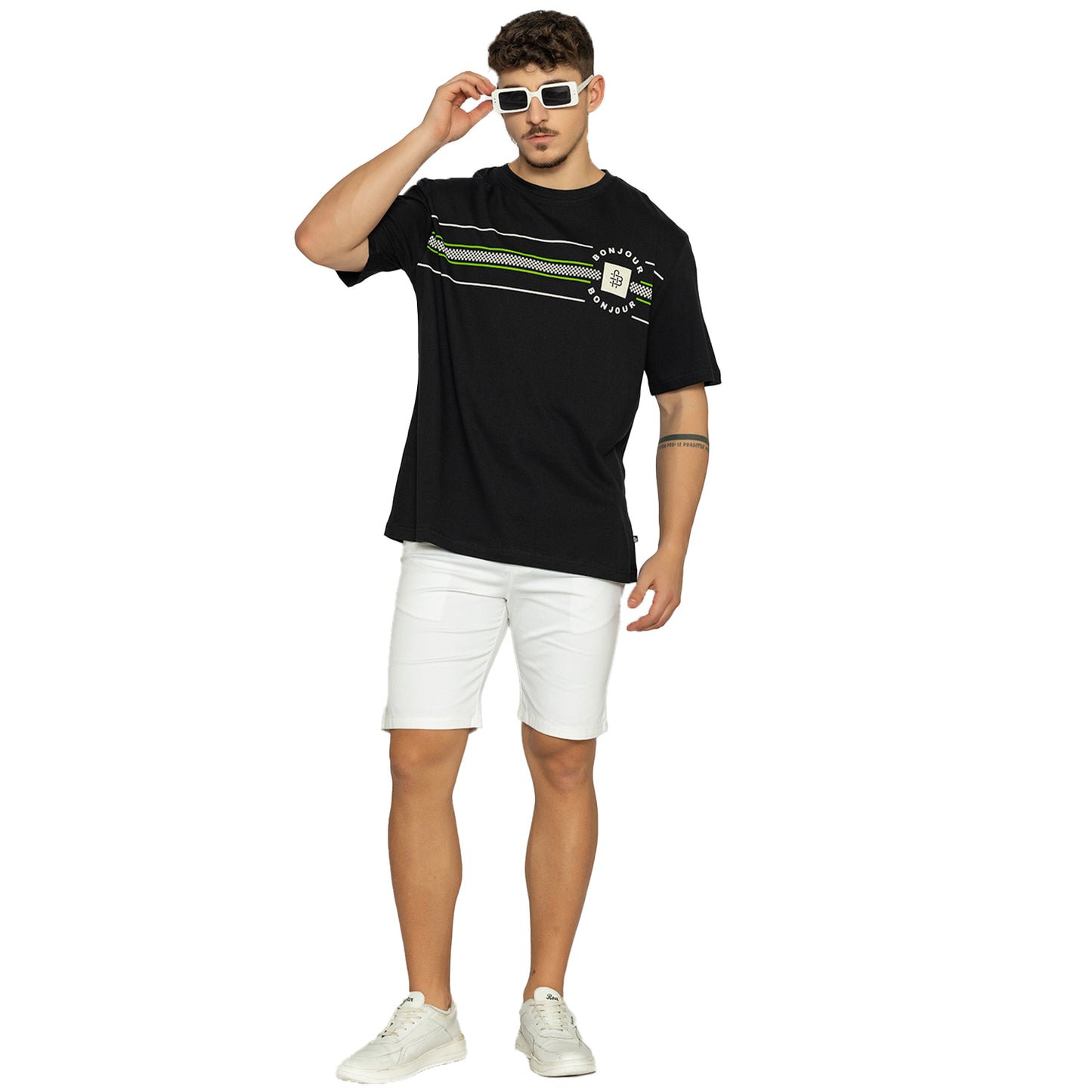 Men’ Printed Round‑Neck T‑Shirt
